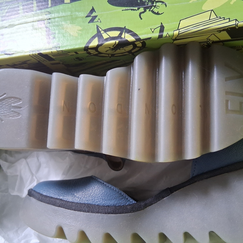 Fly London Blue Women's Flats - Picture 3 of 8